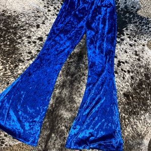 Blue Velvet Flares